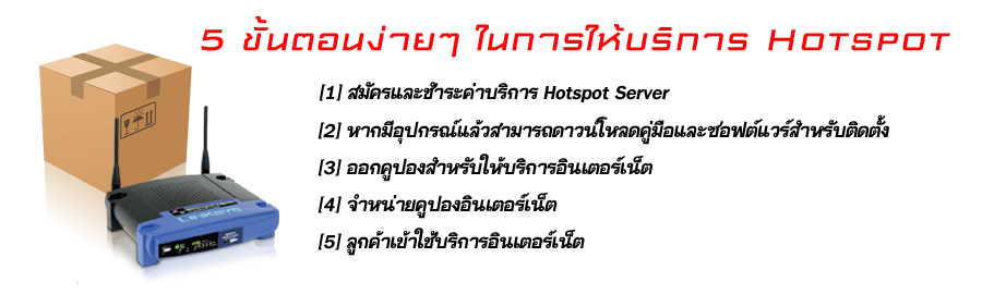 ขั้นตอนง่าย ๆ ในการให้บริการ Wi-Fi Hotspot